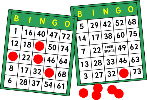 Bingo, Azartiniai Lošimai, Žaidimai, Nemokama Vektorinė Grafika