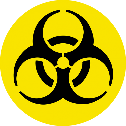 Biohazard, Pavojus, Nuodingas, Bio, Biologinis, Pavojus, Saugumas, Simbolis, Įspėjimas, Nemokama Vektorinė Grafika