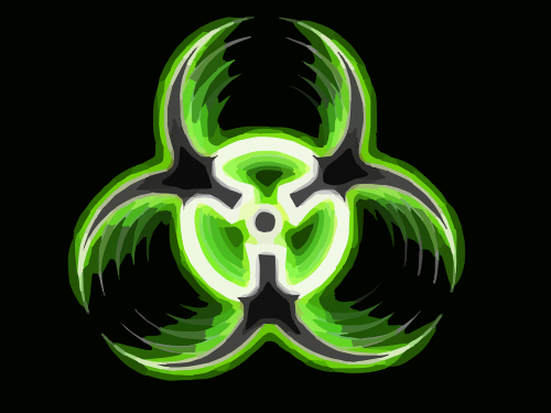 Biohazard, Biologiniai Pavojai, Įspėjimas, Žalias, Ženklas, Simbolis, Nemokama Vektorinė Grafika