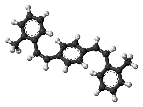 Bis-Metilstyrilbenzenas,  Molekulė,  Chemija,  Atomai,  Modelis,  Bondings,  Tyrimai,  Junginys