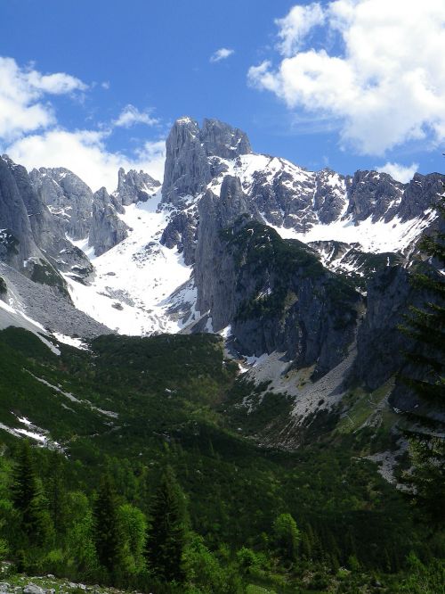 Bischofsmütze, Kalnai, Alpių, Kraštovaizdis, Žygiai, Gamta
