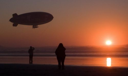 Blimp, Papludimys, Vakaras, Saulėlydis