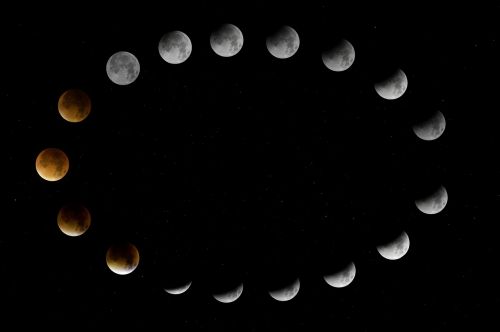 Blodmåne, Mėnulis, Pilnas Mėnulis, Astrofotografai, Žvaigždės, Naktis, Tamsa, Denmark, Naktinė Fotografija
