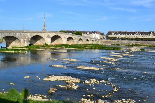 Blois,  Tiltas,  Loire,  Upė,  Arkos,  Arcade,  Akmeninis Tiltas,  Akmenys,  Akmenukai,  France