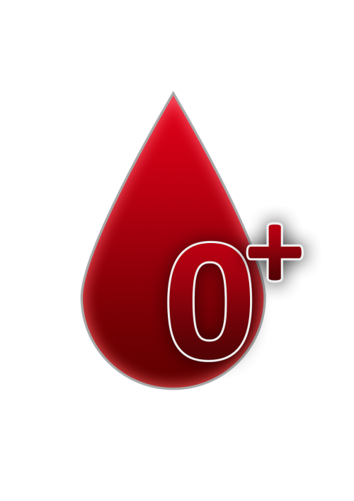 Kraujo Grupė, 0, Rh Faktorius Teigiamas, Kraujas, Kraujo Lašas, Kraujo Donorystė, Rh Teigiamas