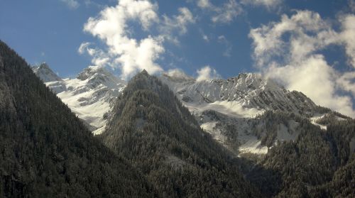 Bludenz, Žiema, Kalnai, Sniegas, Kraštovaizdis, Žiemą, Austria, Alpių