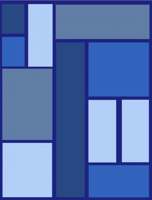 Abstraktus,  Mėlynas,  Dėžės,  Mėlynos Spalvos Dėžutės Ii