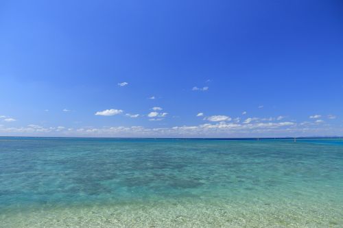 Mėlyna Jūra, Mėlynas Dangus, Okinawa, Koraliniai Rifai, Pietų Sala, Jūra, Atokios Salos, Debesis, Mėlynas