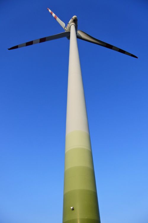 Mėlynas Dangus, Pinwheel, Rotoriaus Geležtės, Rotorius, Dabartinis, Eco, Energija, Vėjas, Vėjo Energija, Elektros Energijos Gamyba, Mėlynas, Dangus, Vėjo Energija, Windräder, Aplinkosaugos Technologijos, Aplinka, Draugiškas, Vėjo Turbina
