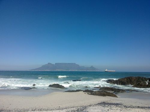 Mėlynas Dangus, Stalo Kalnas, Papludimys, Cape Town