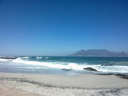 Mėlynas Dangus, Papludimys, Cape Town, Stalo Kalnas