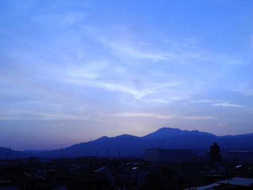 Ibukiyama,  Kalnas,  Dangus,  Mėlynas,  Japonija,  Mėlynas Dangus Su Kalnu