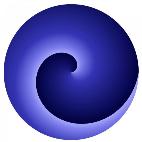 Gradientas,  Vienas,  Revoliucija,  Mėlynas,  Spiralė,  Modelis,  Mėlyna Spirale 3