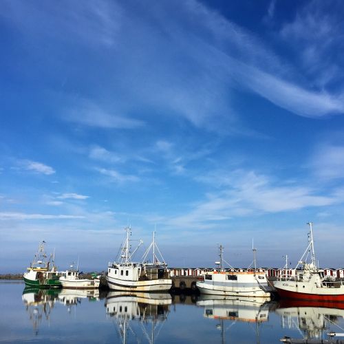 Valtis, Himmel, Mėlynas, Žvejai, Ramus, Rytas, Švedija, Varberg