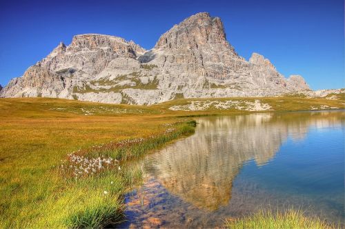 Böndensee, Dolomitai, Kalnai, Alm, Gamta, Italy, Rokas, Saulė, Kalnų Žygiai, Ežeras, Unesco Pasaulio Paveldas, Trys Zinnen, Žygiai, South Tyrol, Vaizdas, Alpių, Kraštovaizdis, Dangus, Bergsee, Panorama, Alpių Ežeras, Tolimas Vaizdas, Veidrodis, Vanduo, Kalnų Peizažas, Kalnų Viršūnių Susitikimas, Poilsis, Idilija, Mažas Ežeras, Vasara, Romantika