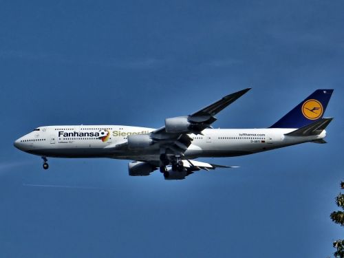 Boeing, Lufthansa, 747 Orlaiviai, Aviakompanija, Pasaulio Čempionatas 2014, Komanda, Vokietija, Nusileidimas, Fan Hansa, Laimėtojas Aviacijos