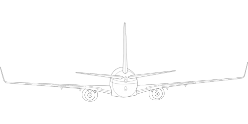 Boeing,  Orlaivis,  Galinis,  Lėktuvas,  Planą,  Aviacija,  Siluetas,  Nemokama Vektorinė Grafika
