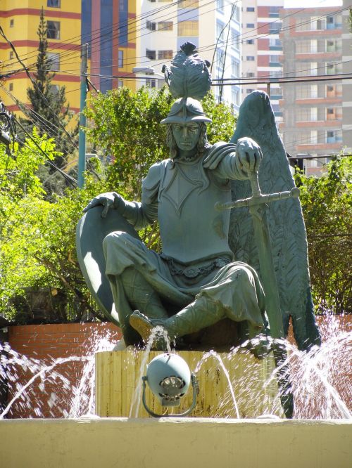 Bolivijos Statula, La Paz, Globėjas, Statula, Bolivija, Tradicinis, Turizmas