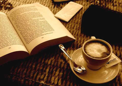 Knyga, Kava, Espresso, Sepija, Natiurmortas