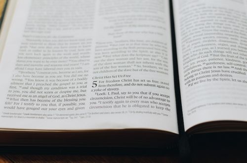 Knyga, Biblija, Raštas