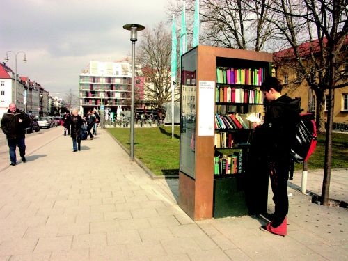Knygų Spinta, Munich, Schwabing, Vaikščioti, Knygos