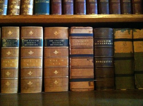 Knygos, Vintage, Biblioteka, Žodynas