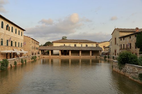 Borgo,  Senovės,  Italija,  Romano,  Turizmas,  Istorikas,  Alte,  Europa,  Vandens,  Terme,  Klinčių,  Kelionė,  Siena,  Toskana,  Šventės,  Saulėlydis