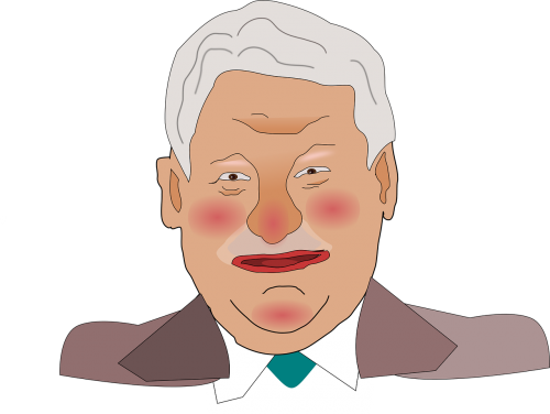 Boris Jelcinas, Komiksai, Politikė, Prezidentas, Nemokama Vektorinė Grafika