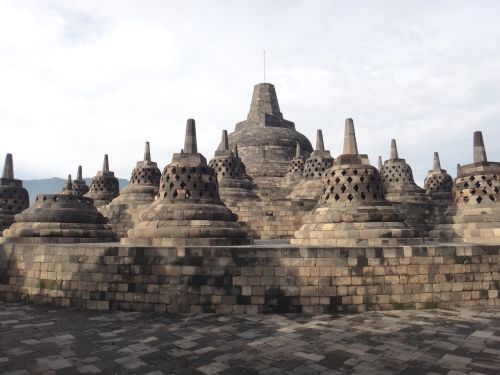 Borobuduras, Indonezija, Šventykla, B, Budizmas, Java, Religija, Jogjakarta, Buda, Akmuo, Asija, Menas