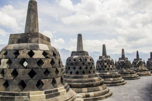 Borobuduras, Candi, Stupa, Šventykla, Java, Indonezija