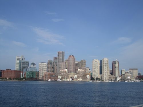 Bostonas, Miestas, Panorama, Massachusetts, Amerikietis, Centro, Ekskursijos, Scena