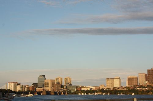 Bostonas, Įlanka, Panorama, Upė