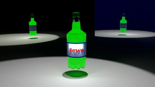 Butelis, Reklama, Žalias, Stiklas, Animacija