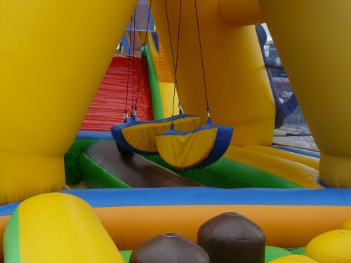 Bouncy Castle, Žaidimų Įrenginys, Vaikai, Žaidimų Aikštelė, Wiggle, Laisvalaikis, Žaisti