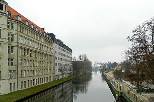 Blauzdykis, Kanalas, Vanduo, Architektūra, Berlin Trent
