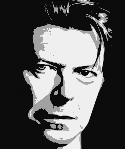 Bowie, David, Žvaigždė, Muzikantas, Dainininkė, Aktorius, Muzika, Rodyti, Dainos, Dainininkai, Rokas, Nemokama Vektorinė Grafika