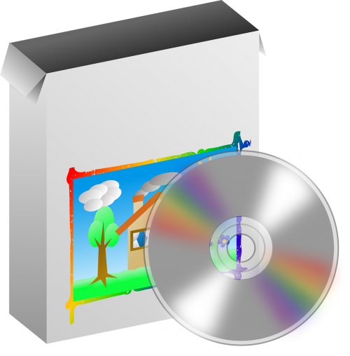 Dėžė, Diskas, Programa, Programinė Įranga, Cd-Rom, Nemokama Vektorinė Grafika