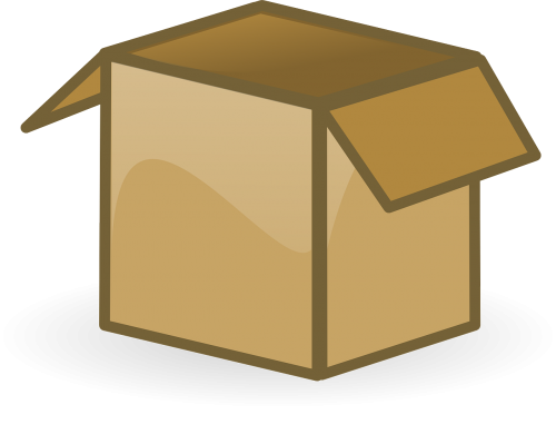 Dėžė, Atviras, Tuščia, Dėžutė, Saugojimas, Konteineris, Kartonas, Pakavimas, Paketas, Nemokama Vektorinė Grafika