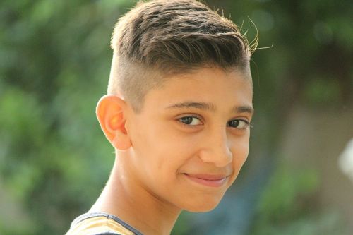 Berniukas,  Portretas,  Plaukai,  Lauke,  Vaikystę,  Šypsena,  Iraq