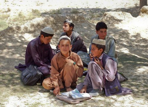 Berniukai, Mokiniai, Bamozai, Afganistanas, Musulmonai, Islamas, Vaikinai, Vaikai, Mokykla