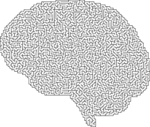 Smegenys, Galvos Smegenys, Galva, Psichologija, Kaukolė, Galvoti, Mintis, Protas, Labirintas, Galvosūkis, Labirintas, Nemokama Vektorinė Grafika