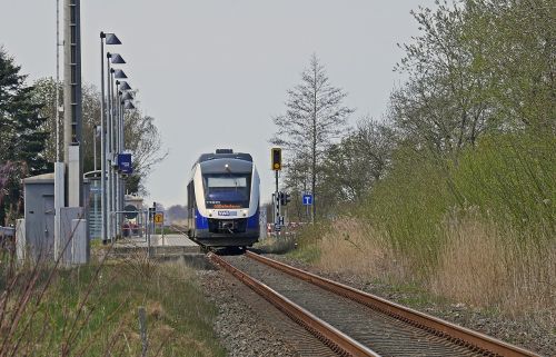 Šakos Linija, Pertraukos Taškas, Platforma, Vieno Takelio, Kaimas, Geležinkelių Transportas, Geležinkelis, Geležinkelio Bėgiai, Geležinkelis, Dyzelinis Vagonas, Br 648, Privati ​​Geležinkeliu, Nwb, Šiaurės Vakarų Geležinkelis, Rytinė Frisia, Žemutinė Saksonija, Pakrančių Regionas, Regioninis Traukinys, Regioninis Eismas, Wilhelmshaven-Esens