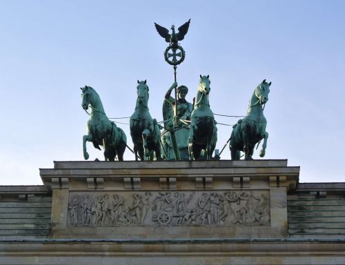 Brandenburgo Vartai, Quadriga, Berlynas, Orientyras