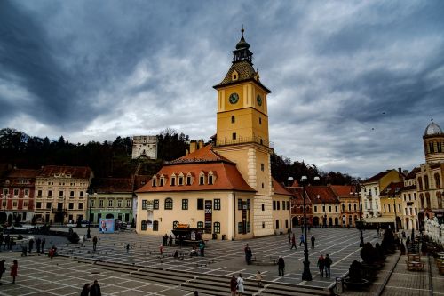 Brasov, Miesto Panorama, Transilvanija, Miesto