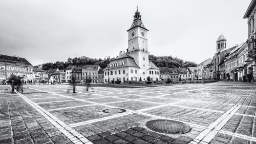 Brasov, Miesto Panorama, Transilvanija, Miesto