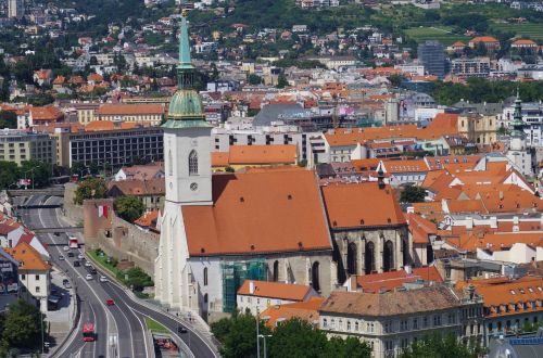 Bratislava, Slovakija, Miestas, Šv. Martino Katedra, Bažnyčia, Miesto Vaizdai, Megalopolis