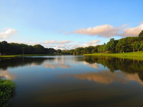 Brazilija,  Parkas Barigui,  Kuritiba,  Pobūdį,  Natural Park,  Parana,  Sekmadienis