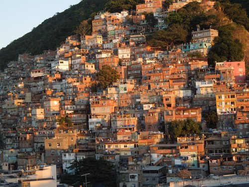 Brazilija,  Favela,  Lūšnynų,  Rio De Janeiro,  Saulėtekis