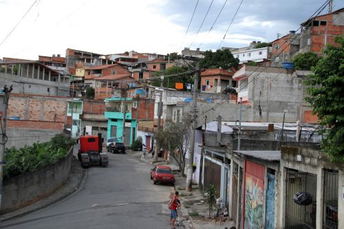 Brazilija, Carapicuíba, Favela, Bendruomenė, Gatvė Be Šaligatvių, Vandens Baseinas, Tuščia Gatvė, Brazilijos Tikrovė, Reali Brazilija, Miesto Plėtra, Miesto Planavimas, Kul-De-Sac