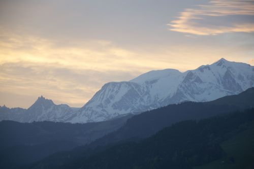 Aušros Pertrauka, Kalnas, Dangus, Mont Blanc